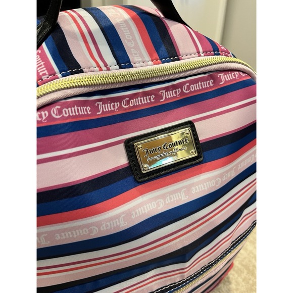 Juicy Couture "Wild Heart Stripe" Squad Backpack EUC - Picture 4 of 8